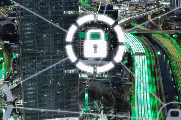 cybersecurity visual with lock as a safety symbol cybersecurity visual with lock as a safety symbol